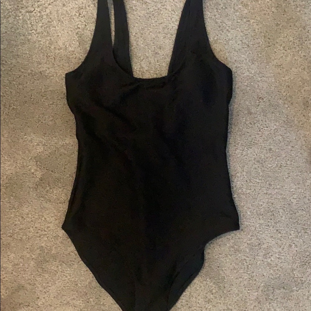 COPY - Black Ribbed One Piece